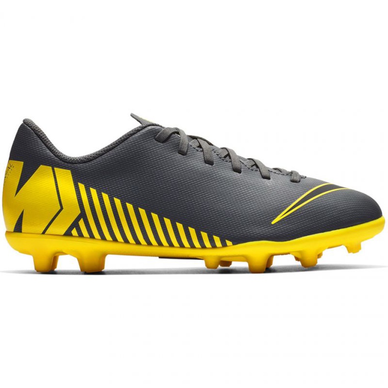 Nike Mercurial Vapor 12 Club Mg Jr AH7350-070 jalkapallokengät musta musta