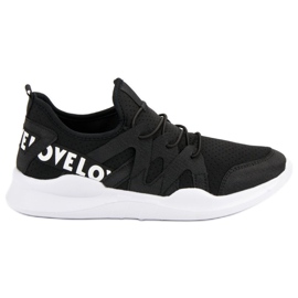 Mustat tekstiiliset urheilukengät