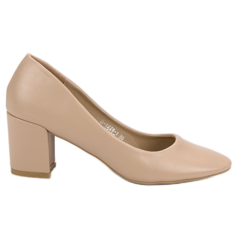 Ideal Shoes Klassiset beige -pumput