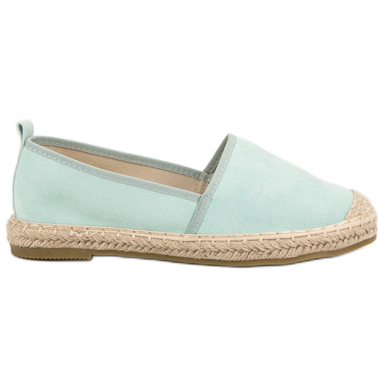 Bestelle Suede Espadrilles vihreä