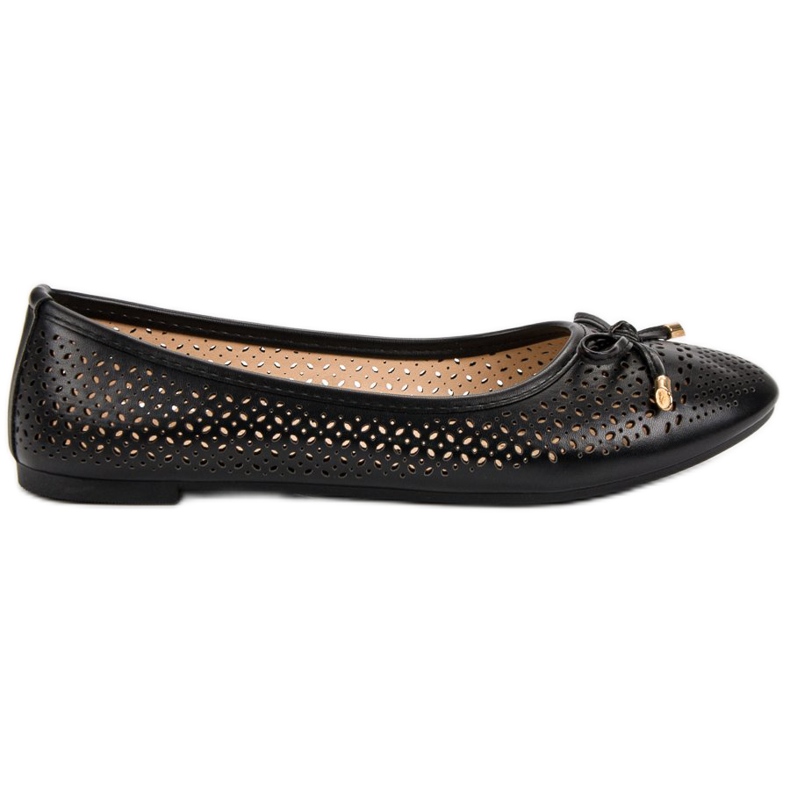 Avoimet ballerinat musta