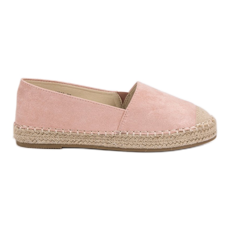 Small Swan Suede Espadrilles vaaleanpunainen