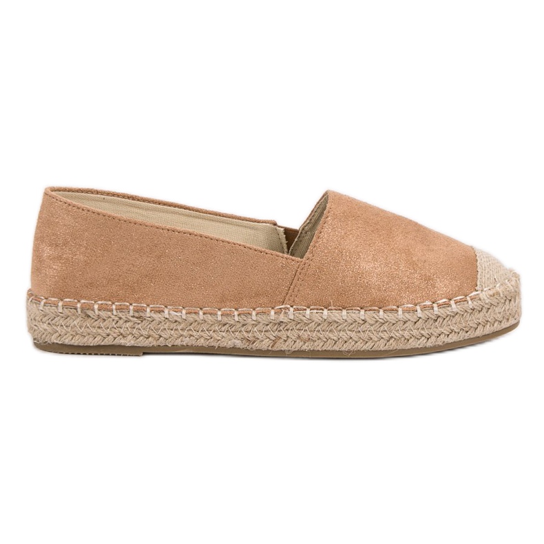 Small Swan Suede Espadrilles ruskea
