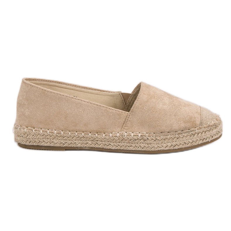 Small Swan Suede Espadrilles ruskea