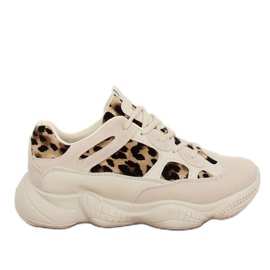 M-020 Leopardin beige-urheilukengät
