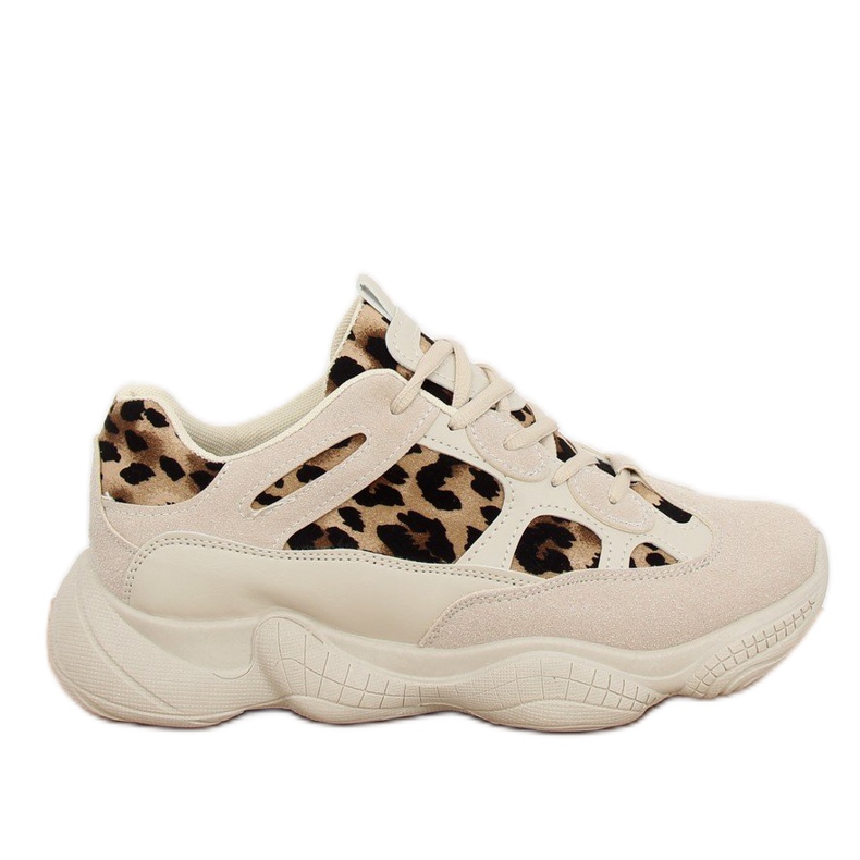 M-020 Leopardin beige-urheilukengät