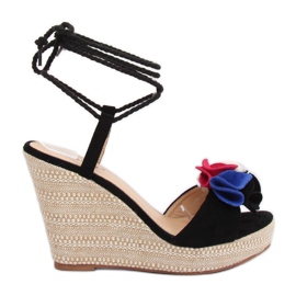 Musta sandaalit kiilat YY27P Musta