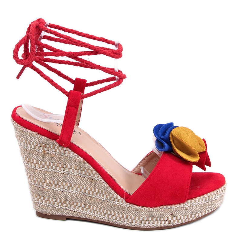 Punainen kiila sandaalit YY27P Punainen Punainen kiila sandaalit YY27P Punainen