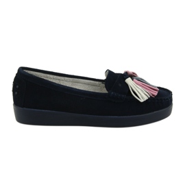 Naisten mokkanahkaiset filippo 661 navy blue tummansininen