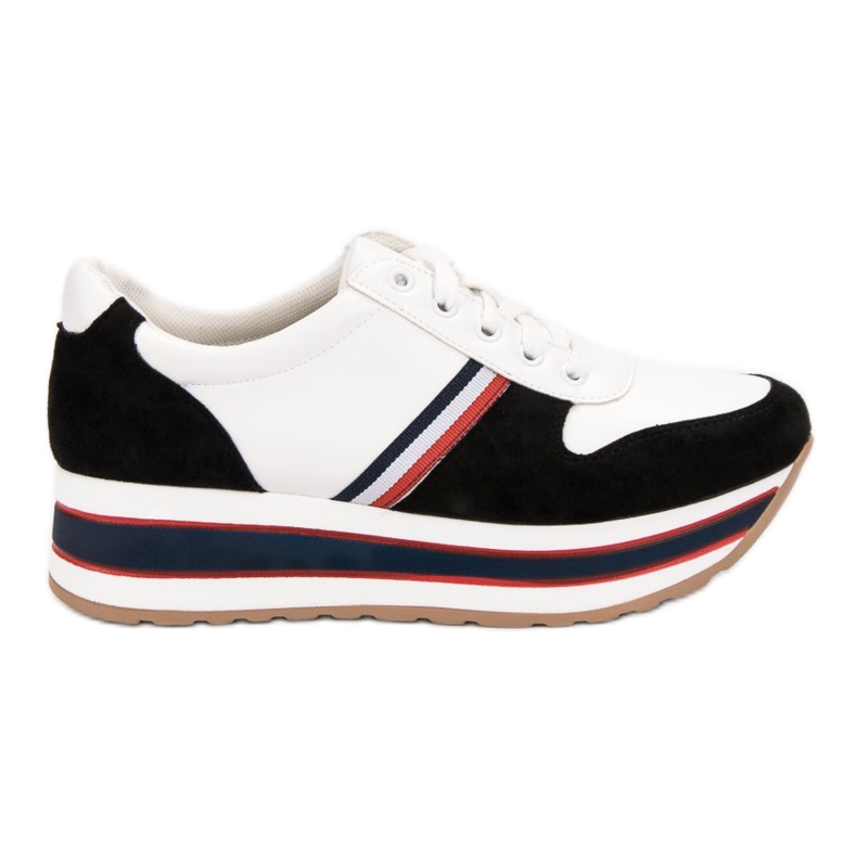 Seastar Muodikkaat lenkkarit valkoinen musta monivärinen