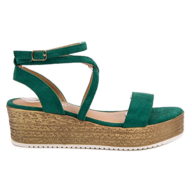 Ch. Creation Vihreä Wedge Sandaalit