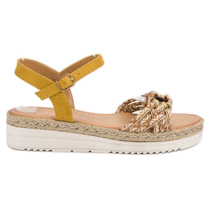 Ch. Creation Muodikkaat Espadrilles -sandaalit keltainen