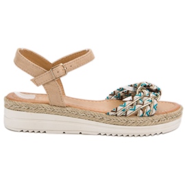 Ch. Creation Muodikkaat Espadrilles -sandaalit ruskea