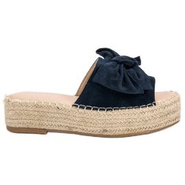 Espadrilles -tossut alustalla sininen tummansininen