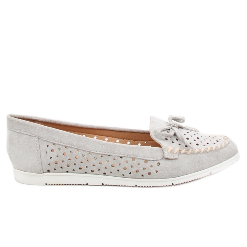 Harmaa Naisten harmaa loafers T339P Harmaa