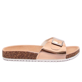 Metallinen samppanja DD94P Samppanjatossut vaaleanpunainen