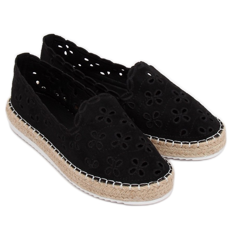Mustat avoimet espadrillit LT112 musta