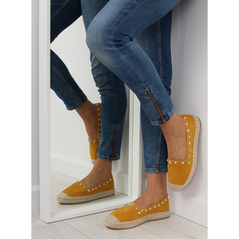 Keltaiset naisten espadrilles 99-17 Yellow II-GAT keltainen