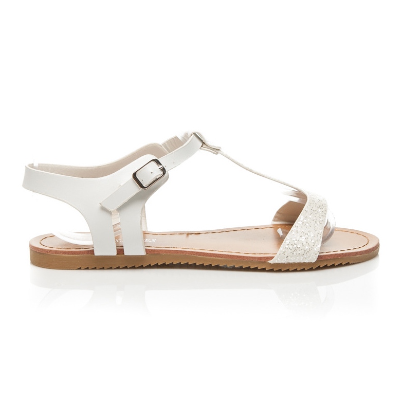 L. Lux. Shoes Glitter sandaalit valkoinen