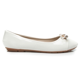 Fgm Paris Lakatut ballerinat valkoinen