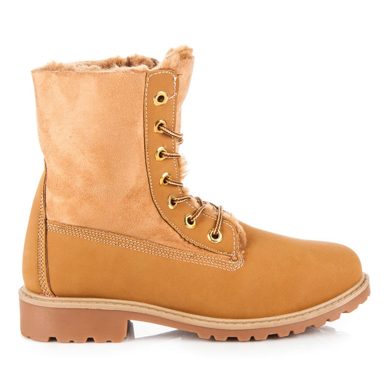 Trappers lampaannahkaa ruskea