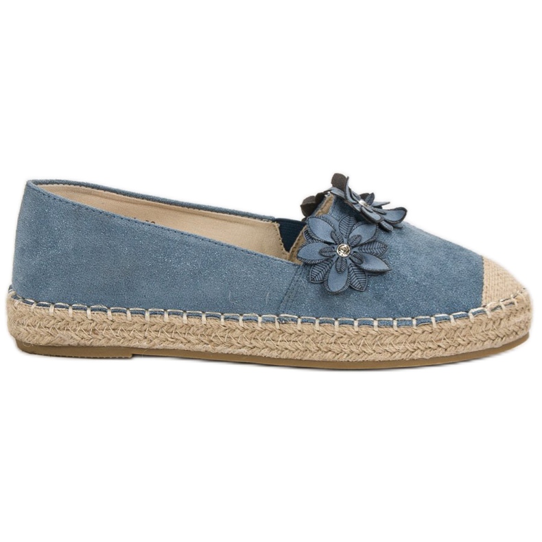 Espadrillot kukilla sininen