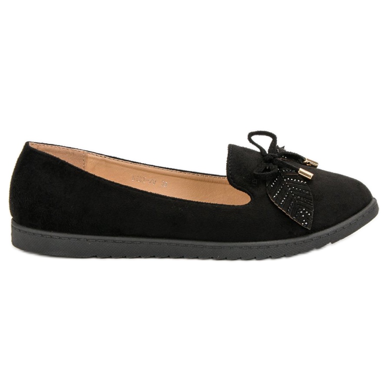 Comer Musta mokkanahka ballerinat