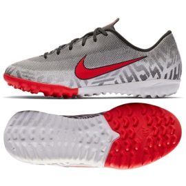 Nike Mercurial Vapor 12 Academy Neymar Tf Jr AO9476-170 jalkapallokengät harmaa harmaa