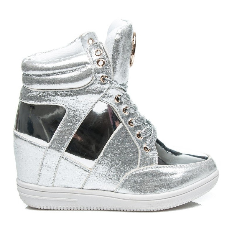 Vices Muodikkaat lenkkarit koristeella harmaa