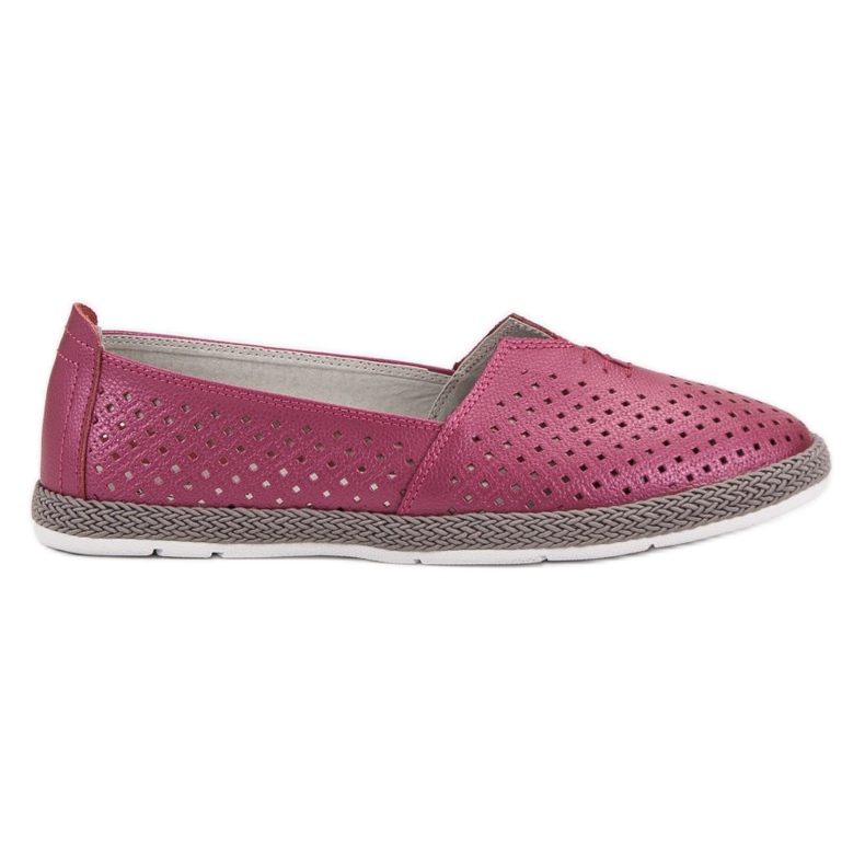 Nahkaiset lenkkarit Slip On VINCEZA violetti