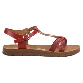 Filippo Klassiset punaiset sandaalit punainen