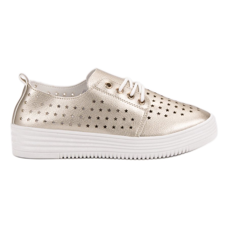 Kultaiset avoimet lenkkarit kultainen