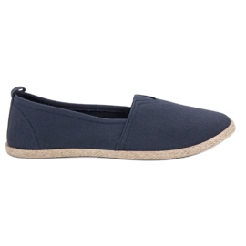 Navy Blue Slip On Tennarit sininen tummansininen