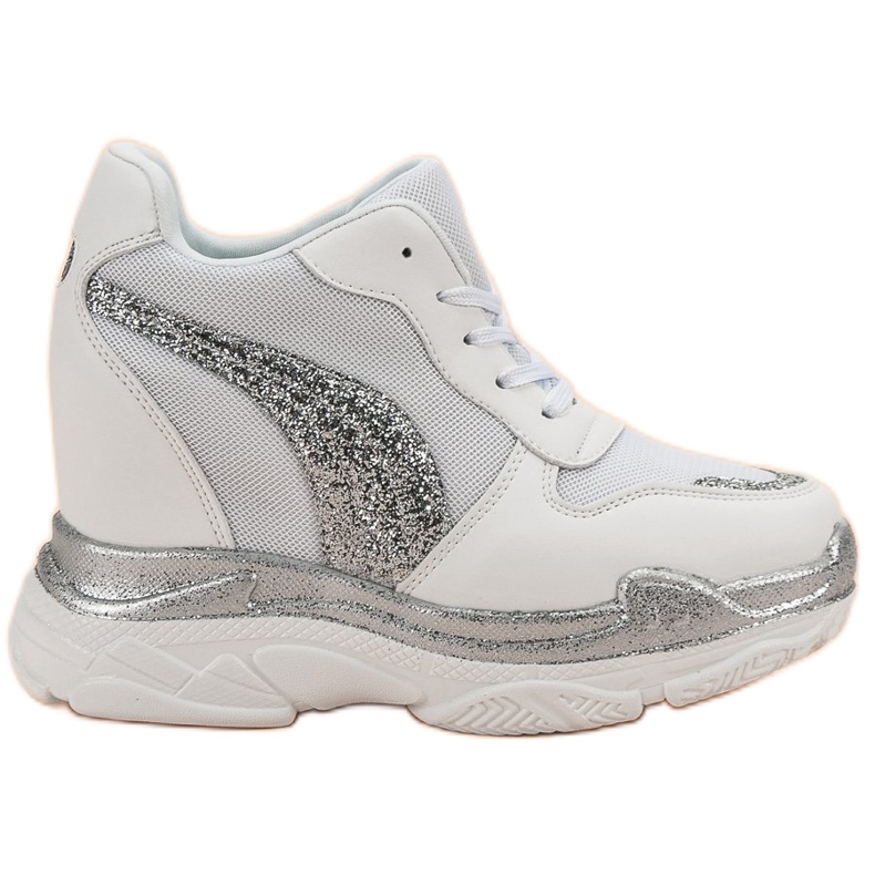 Valkoiset lenkkarit glitterillä VICES valkoinen