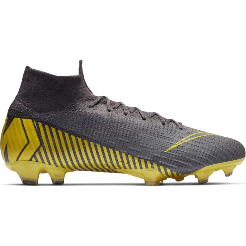 Nike Mercurial Superfly 6 Elite Fg M AH7365-070 jalkapallokengät musta harmaa