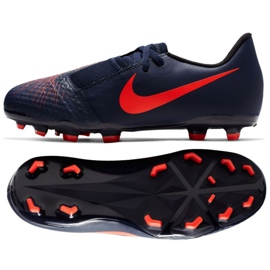 Nike Phantom Venom Academy Fg Jr AO0362-440 jalkapallokengät monivärinen tummansininen