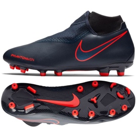 Nike Phantom Vsn Academy Df Fg M AO3258-440 jalkapallokengät sininen laivastonsininen