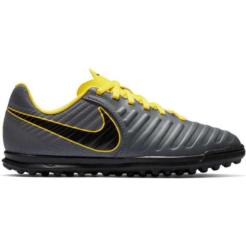 Nike Tiempo Legend 7 Club Tf Jr AH7261-070 jalkapallokengät musta harmaa