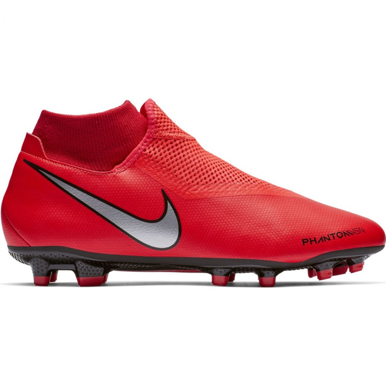 Nike Phantom Vsn Academy Df FG / MG M AO3258-600 jalkapallokengät punainen punainen
