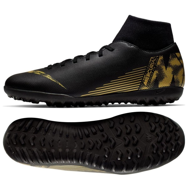 Nike Mercurial SuperflyX 6 Club Tf M AH7372-077 jalkapallokengät musta musta
