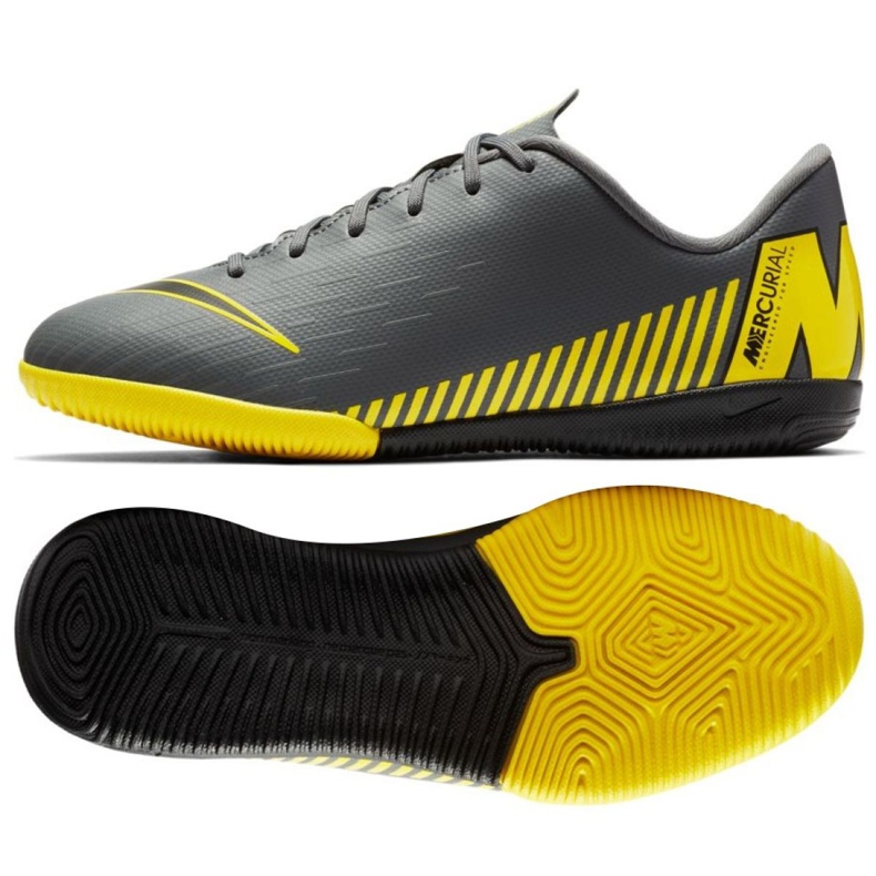 Sisäkengät Nike Mercurial VaporX 12 Academy Gs Ic Jr AJ3101-070 harmaa harmaa