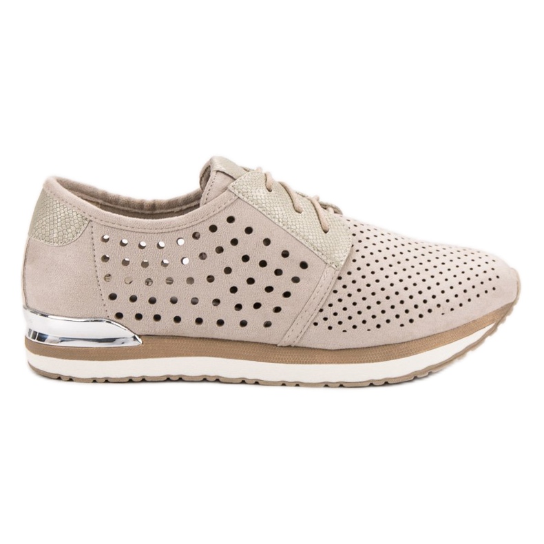 Aclys Avoin beige brogues ruskea keltainen