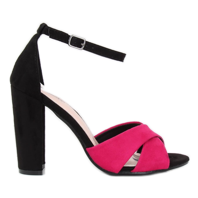 Mustat sandaalit postissa 369-34 Fuchsia vaaleanpunainen
