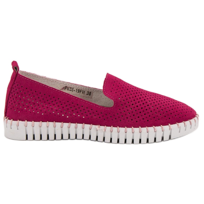 Filippo Vaaleanpunaiset nahkaiset herrat vaaleanpunainen