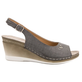 Harmaat VINCEZA -sandaalit