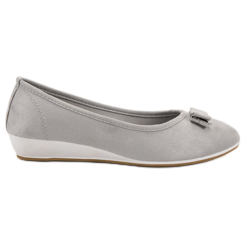 Vinceza Ballerina jousella harmaa