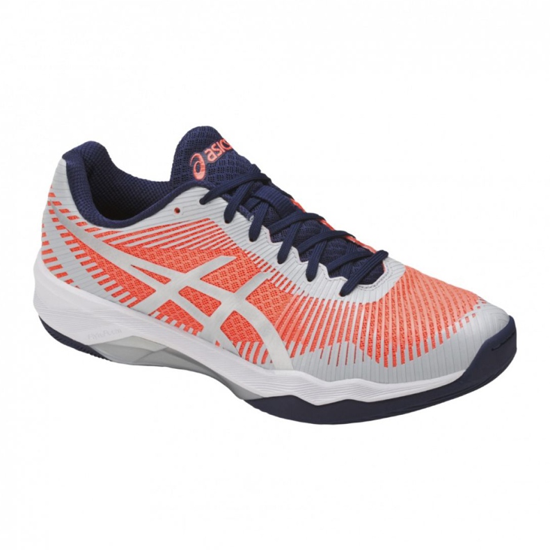 Asics Volley Elite Ff W B751N-0696 lentopallokengät valkoinen oranssi