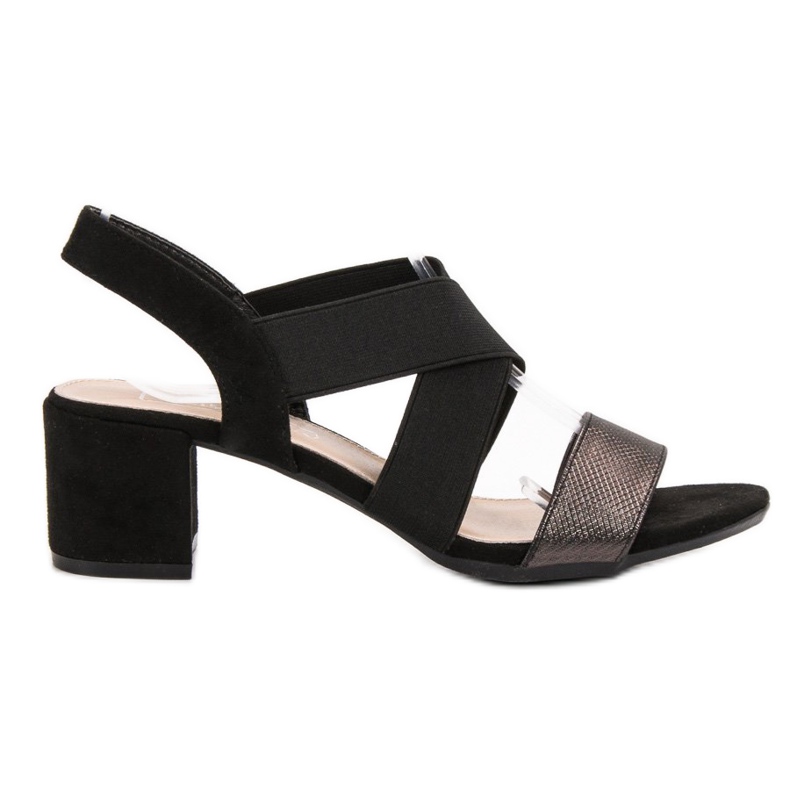 Filippo Sandaalit Vinceza Glitterillä musta