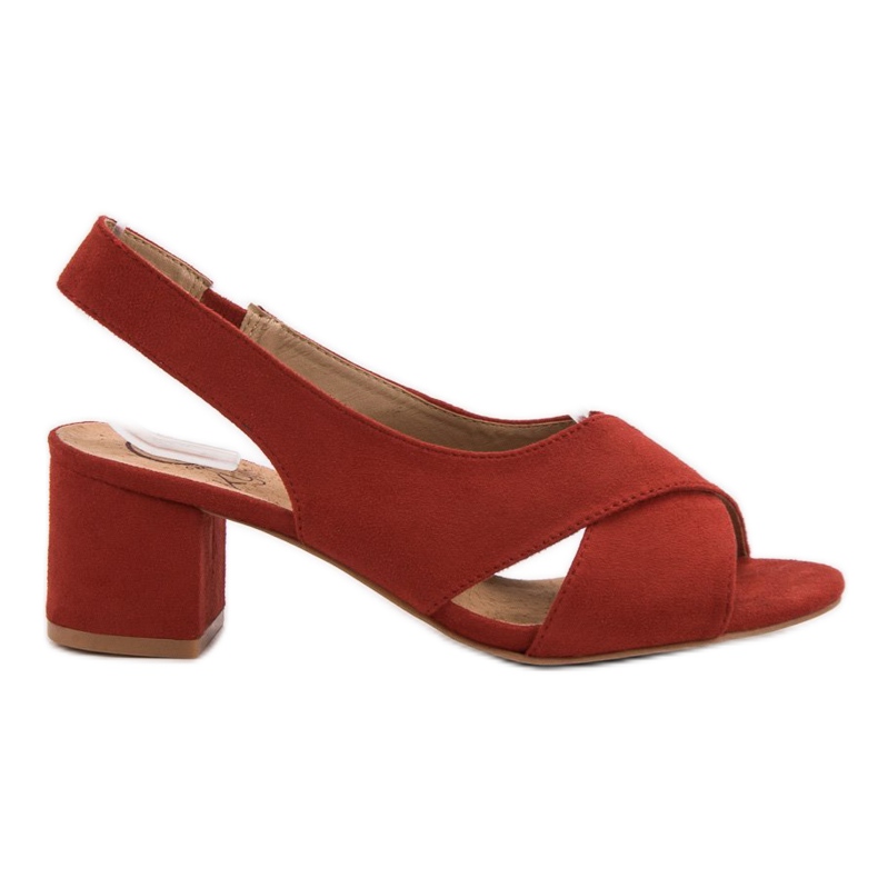 Kylie Mokkanahkaiset punaiset sandaalit punainen