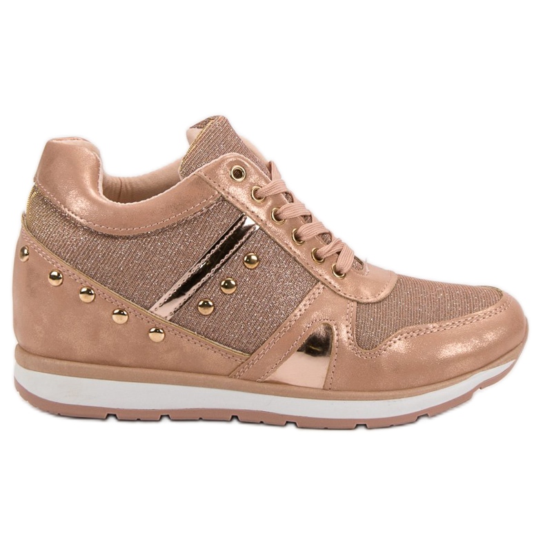 Cm Paris Vaaleanpunaiset lenkkarit tekojalokivillä vaaleanpunainen